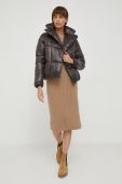 Куртка Save The Duck жіноча колір коричневий зимова (3673887)