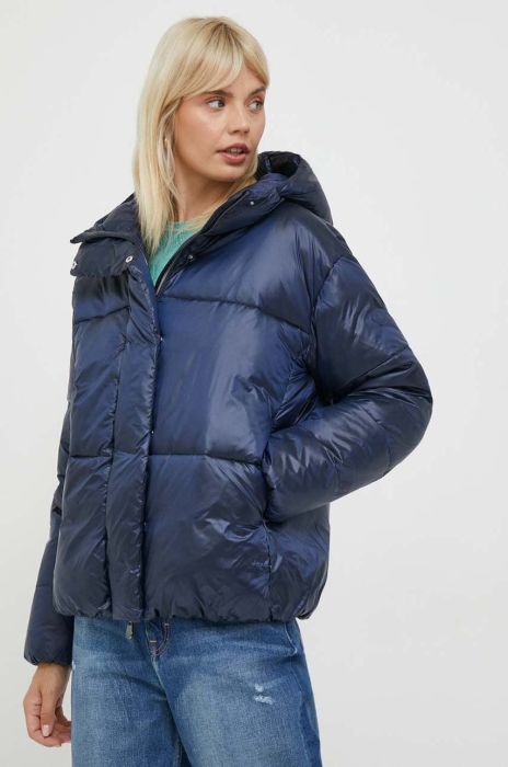 Куртка Save The Duck жіноча колір синій перехідна (3591033)