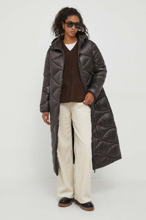 Куртка Save The Duck жіноча колір коричневий перехідна