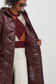 Куртка Save The Duck жіноча колір бордовий перехідна