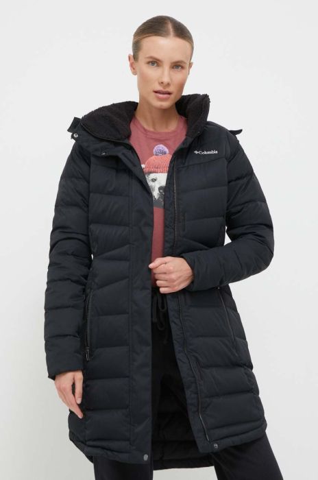 Пухова куртка Columbia жіноча колір чорний зимова (3507180)