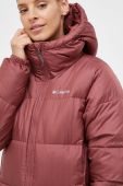 Куртка Columbia жіноча колір бордовий зимова