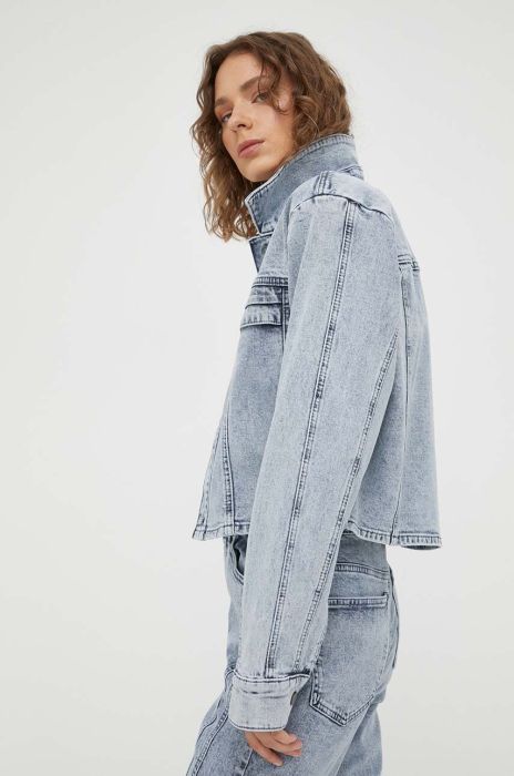 Джинсова куртка Gestuz Janice жіноча перехідна колір блакитний