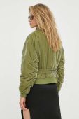 Куртка-бомбер 2NDDAY жіночий колір зелений зимова oversize