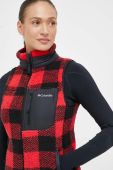 Спортивна безрукавка Columbia West Bend колір червоний перехідна