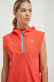 Спортивна безрукавка adidas Performance Adizero колір червоний перехідний (3644104)