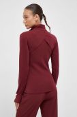 Тренувальна кофта adidas Performance колір бордовий однотонна