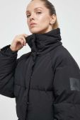 Пухова куртка adidas жіноча колір чорний зимова oversize (3629599)