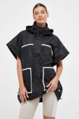 Куртка adidas by Stella McCartney жіноча колір чорний перехідна oversize (3520720)