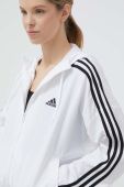 Куртка adidas жіноча колір білий перехідна oversize (3305960)