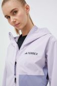 Дощовик adidas TERREX Multi RAIN.RDY жіноча колір фіолетовий