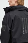 Куртка adidas жіноча колір чорний перехідна (3678729)