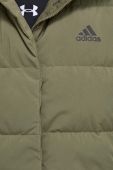 Пухова безрукавка adidas жіночий колір зелений зимовий