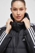 Пухова куртка adidas жіноча колір чорний зимова (3571312)