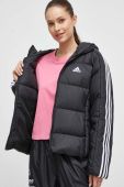 Пухова куртка adidas жіноча колір чорний зимова (3571312)