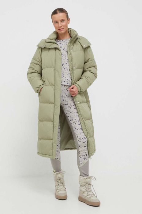 Куртка Fila жіноча колір зелений зимова