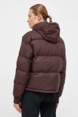 Пухова куртка The North Face жіноча колір коричневий зимова oversize