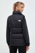 Пухова безрукавка The North Face жіночий колір чорний зимовий