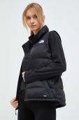 Пухова безрукавка The North Face жіночий колір чорний зимовий