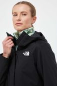 Куртка The North Face жіноча колір чорний перехідна (3446323)