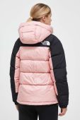 Пухова куртка The North Face жіноча колір рожевий зимова (3614020)