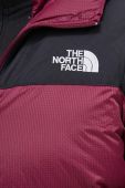 Пухова куртка The North Face жіноча колір бордовий зимова (3574716)