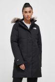 Пухова куртка The North Face жіноча колір чорний зимова (3629655)