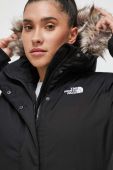 Пухова куртка The North Face жіноча колір чорний зимова (3629655)