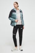 Пухова куртка The North Face жіноча зимова колір блакитний (3634745)