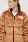Пухова куртка The North Face жіноча колір бежевий зимова (3688580)