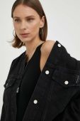 Джинсова куртка Marc O'Polo DENIM жіноча колір чорний перехідна oversize
