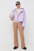Пухова куртка Twinset жіноча колір фіолетовий зимова oversize