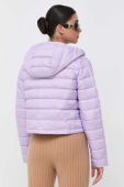 Пухова куртка Twinset жіноча колір фіолетовий зимова oversize