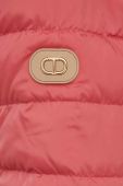 Пухова куртка Twinset жіноча колір рожевий перехідна