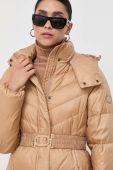 Пухова куртка Twinset жіноча колір коричневий перехідна