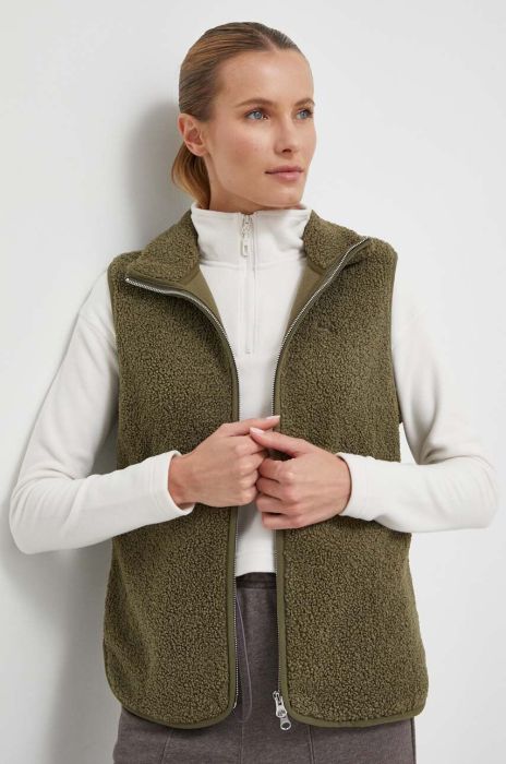 Безрукавка Puma Yona жіноча колір зелений однотонна