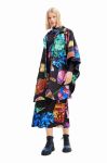 Дощовик Desigual жіноча перехідна oversize колір барвистий