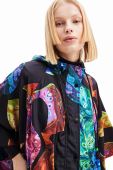 Дощовик Desigual жіноча перехідна oversize колір барвистий