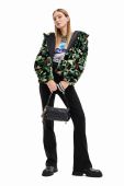 Куртка Desigual жіноча зимова oversize колір барвистий