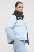 Двостороння куртка Karl Kani жіноча зимова колір блакитний