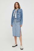 Джинсова куртка Marc O'Polo жіноча перехідна колір блакитний
