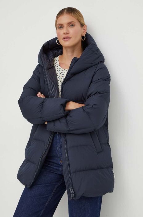 Пухова куртка Marc O'Polo жіноча колір синій зимова oversize