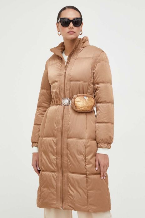 Куртка Guess жіноча колір бежевий зимова (3597853)
