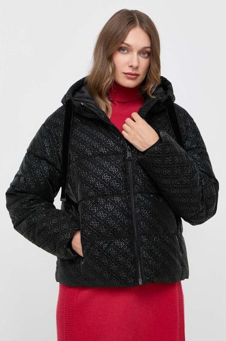 Куртка Guess жіноча колір чорний зимова (3559654)