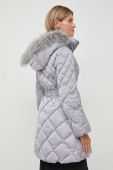 Пухова куртка Guess жіноча колір сірий зимова