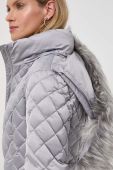 Пухова куртка Guess жіноча колір сірий зимова