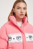 Пухова куртка Chiara Ferragni жіноча колір рожевий зимова