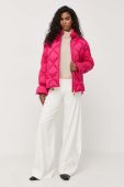 Пухова куртка Luisa Spagnoli жіноча колір рожевий зимова