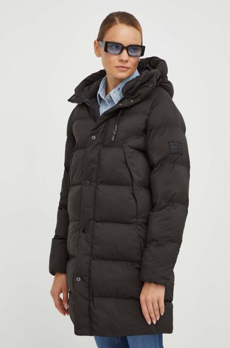 Куртка G-Star Raw жіноча колір чорний зимова (3609729)