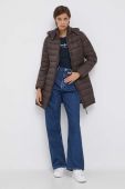 Куртка Pepe Jeans Maddie жіноча колір коричневий зимова
